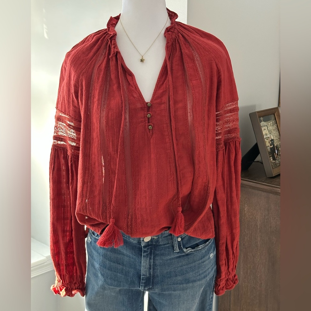 Veronica Beard Kalina Cotton Blouse